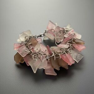 Vintage Y2K bracelet made of recycled sea glass